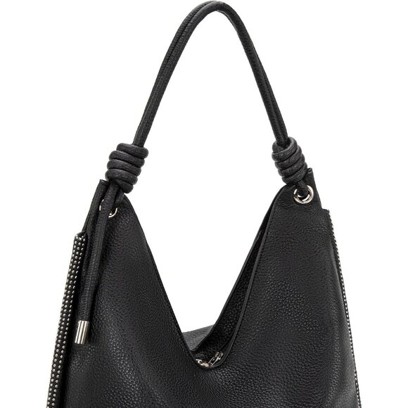 Versatile Women's Slouchy Handbag - Lightweight PU Leather & Chic Knotted Handle - Picture 4 of 6